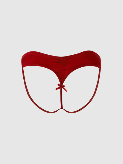 BRIGETA SATIN OPEN BACK HIPSTER