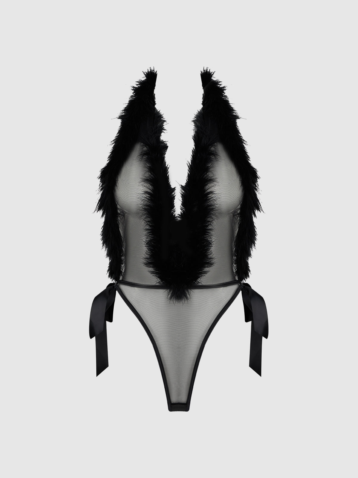 MARILYN MARABOU & MESH PLUNGE TEDDY