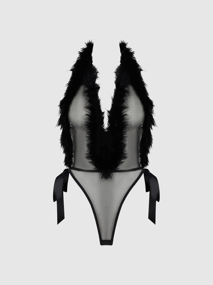MARILYN MARABOU & MESH PLUNGE TEDDY