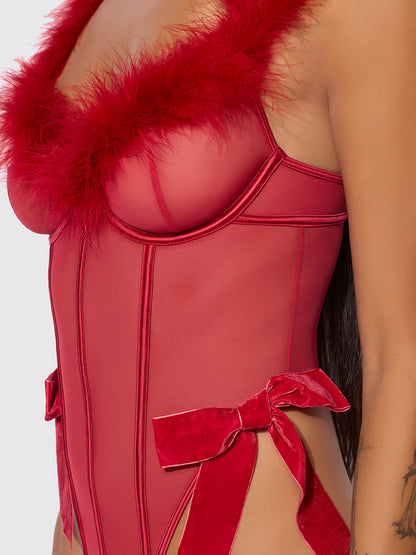 MARILYN MARABOU & MESH TEDDY