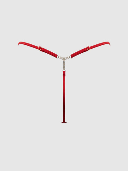 MARILYN MESH & POM POM G-STRING