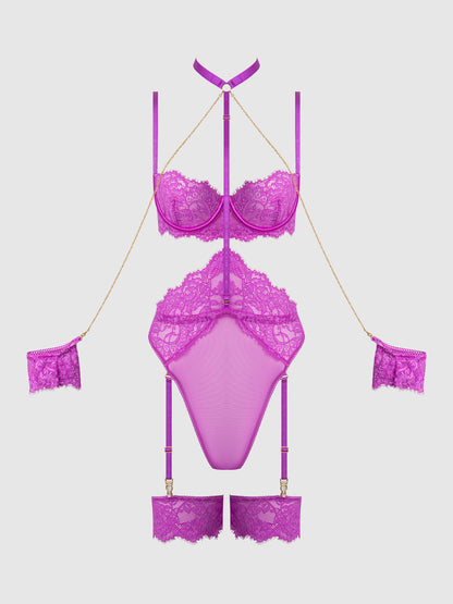 REANNA LACE & CHAIN HANDCUFF TEDDY