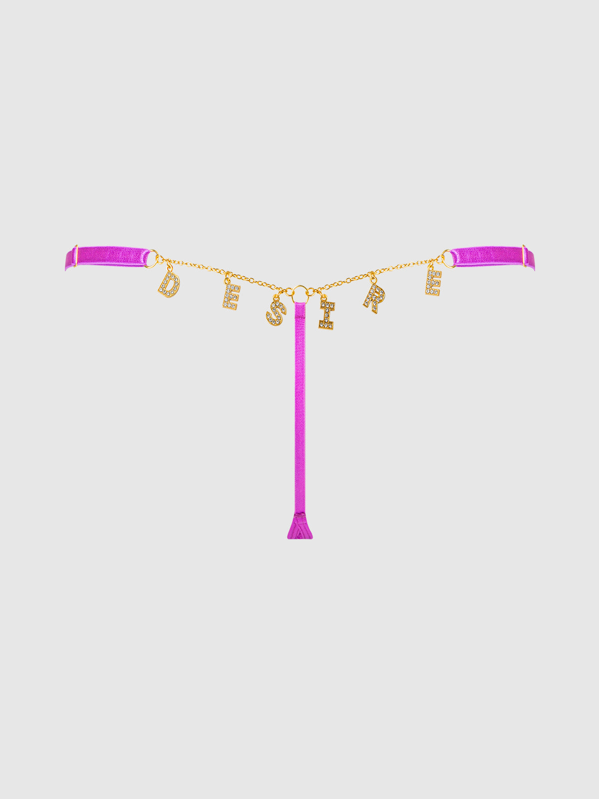 REANNA LACE & CHAIN DESIRE CHARM G-STRING