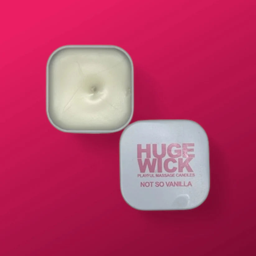 Not So Vanilla – HugeWick Playful Massage Candle | Vanilla Bean, Buttercream & Bourbon