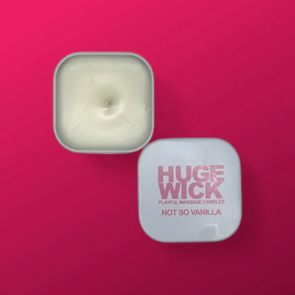 Not So Vanilla – HugeWick Playful Massage Candle | Vanilla Bean, Buttercream & Bourbon