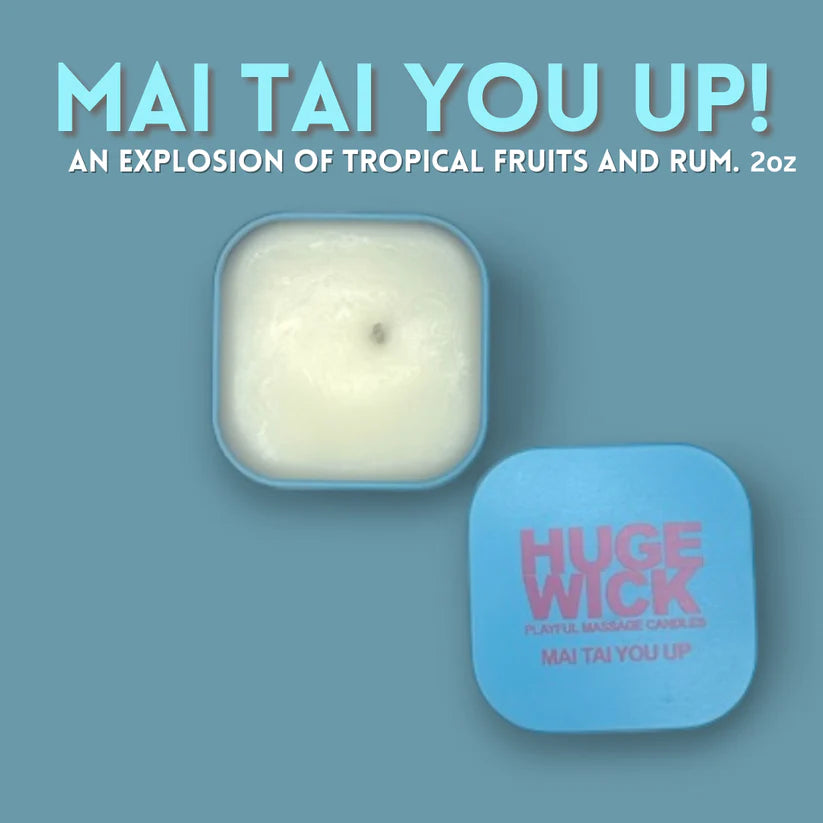 MAI TAI YOU UP – HugeWick Playful Massage Candle | Tropical Fruits & Rum