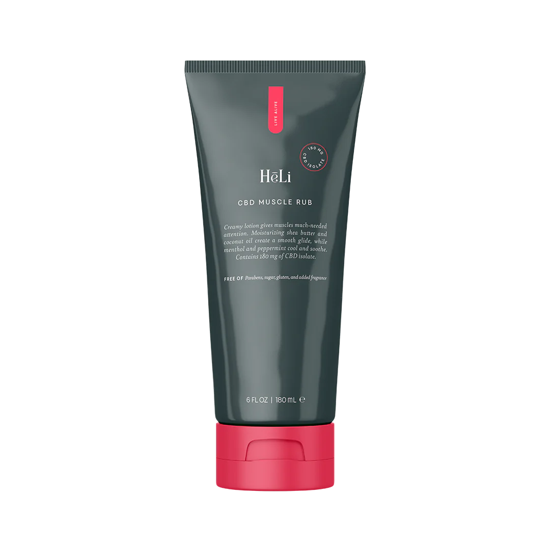 HēLi - Muscle Rub Cooling & Soothing Lotion
