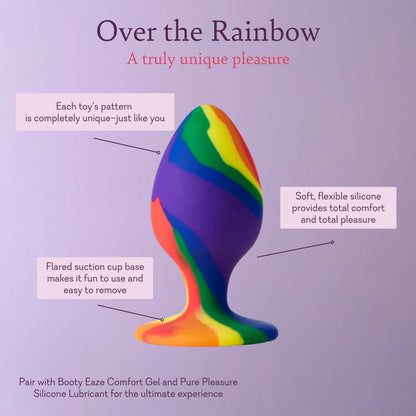 Over The Rainbow Suction Cup Anal Toy