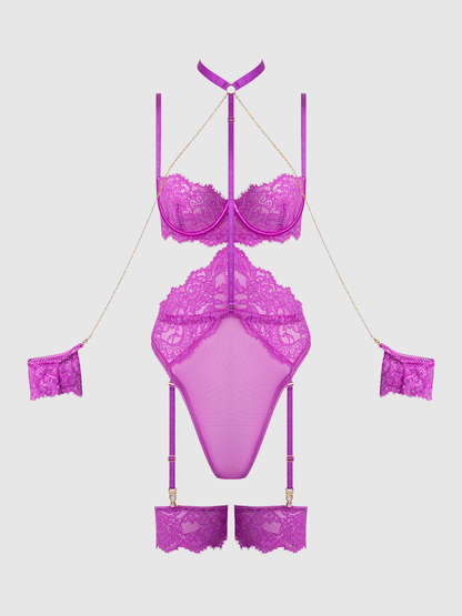 REANNA LACE & CHAIN HANDCUFF TEDDY